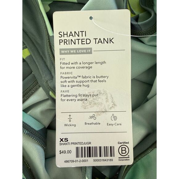 NWT Athleta Shanti Floral Print Tank Top Size XS - Picture 5 of 6